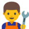 Man Mechanic emoji on Google